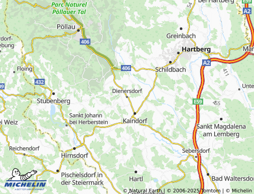 MICHELIN Dienersdorf map - ViaMichelin