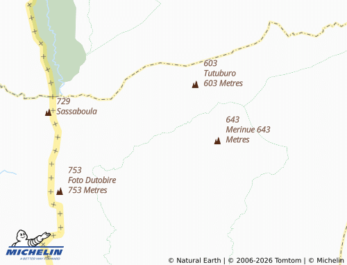 MICHELIN Seregbane map - ViaMichelin