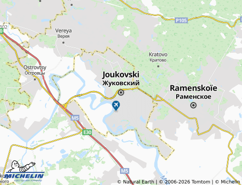 Carte MICHELIN Joukovski - ViaMichelin
