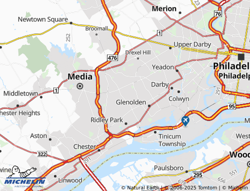 MICHELIN Morton map - ViaMichelin
