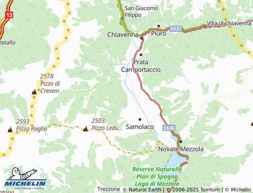 MICHELIN Bedogna map - ViaMichelin