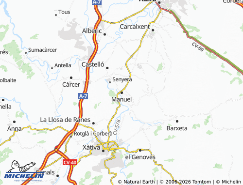 Mappa MICHELIN Manuel - ViaMichelin