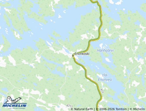 Carte MICHELIN Enonkoski - ViaMichelin