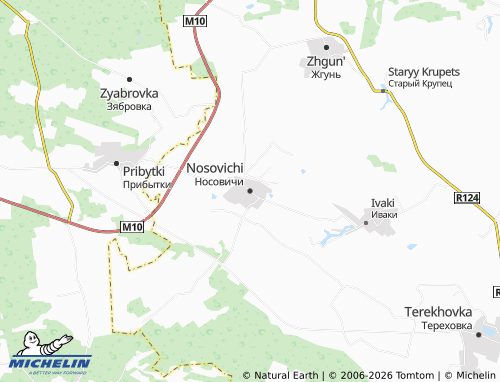 MICHELIN Nosovichi map - ViaMichelin