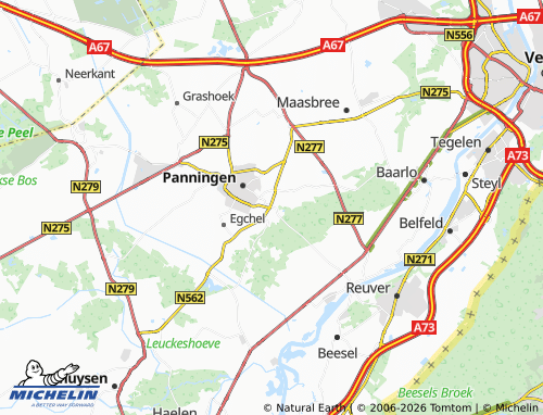 MICHELIN Helden map - ViaMichelin