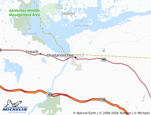 Carte MICHELIN Chattahoochee - ViaMichelin