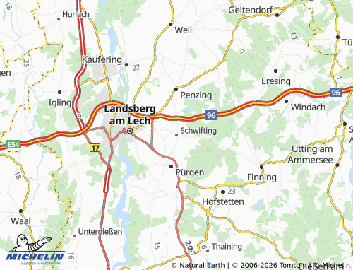 MICHELIN Schwifting map - ViaMichelin