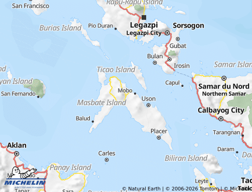 MICHELIN Masbate map - ViaMichelin