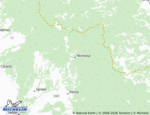Mapa MICHELIN Moneasa - ViaMichelin