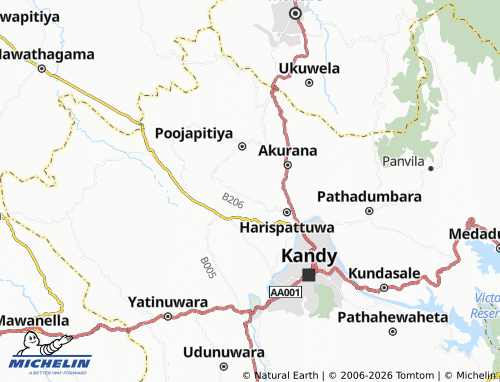 MICHELIN Attaragama South map - ViaMichelin