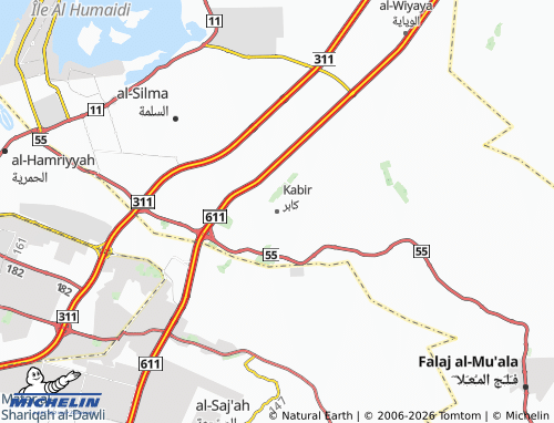 MICHELIN Kabir map - ViaMichelin