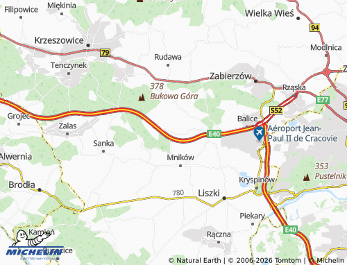 MICHELIN Chrosna map - ViaMichelin