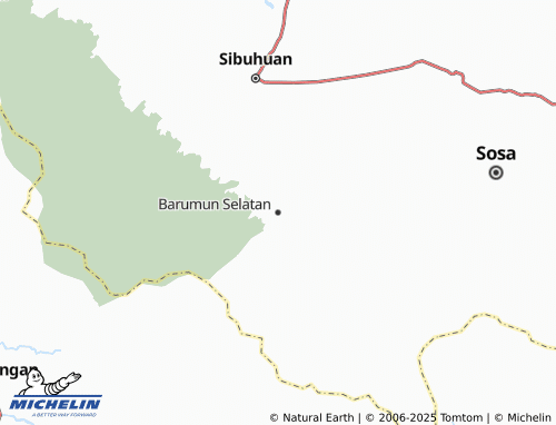 MICHELIN Barumun Selatan map - ViaMichelin