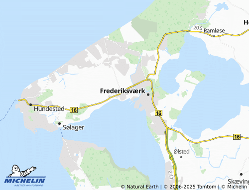 MICHELIN Hanehoved map - ViaMichelin