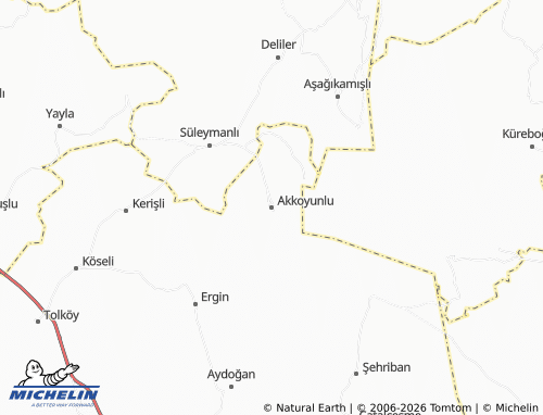 Mappa MICHELIN Akkoyunlu - ViaMichelin
