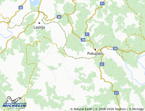 MICHELIN-Landkarte Auguštanovec - ViaMichelin