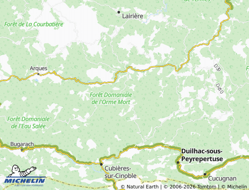 Mappa MICHELIN Auriac - ViaMichelin