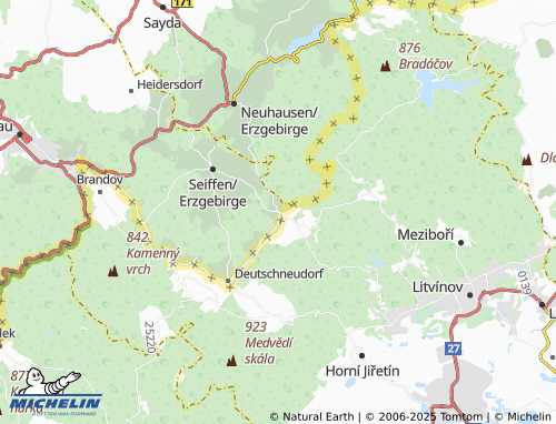 MICHELIN Deutscheinsiedel map - ViaMichelin
