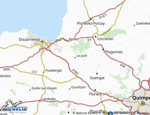Mappa MICHELIN Le Juch - ViaMichelin