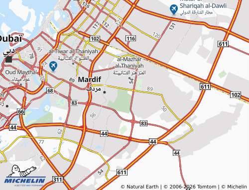 MICHELIN Mushrif map - ViaMichelin