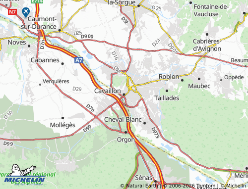 Mapa MICHELIN Cavaillon - ViaMichelin