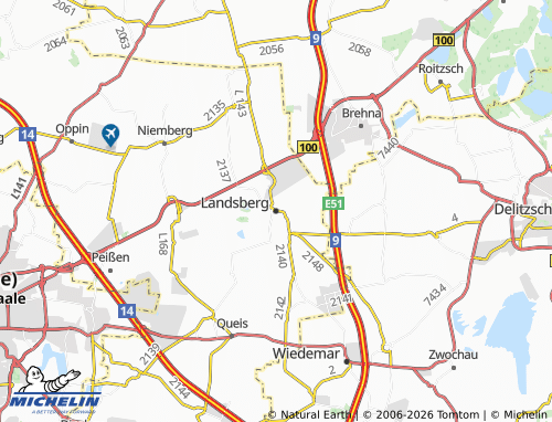 MICHELIN Landsberg map - ViaMichelin