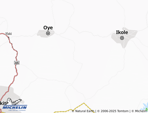 MICHELIN-Landkarte Ire-Ekiti - ViaMichelin