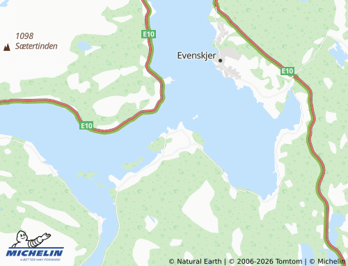 MICHELIN-Landkarte Fjelldal - ViaMichelin