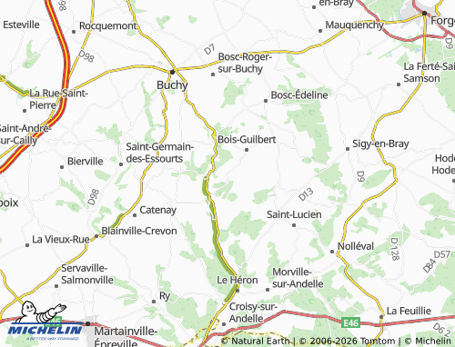 MICHELIN La Gloe map - ViaMichelin