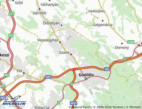 MICHELIN-Landkarte Szada - ViaMichelin