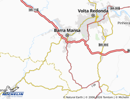 MICHELIN-Landkarte Goiabal - ViaMichelin