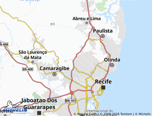 MICHELIN Brejo da Guabiraba map - ViaMichelin