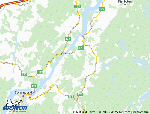 MICHELIN Aulifeltet map - ViaMichelin
