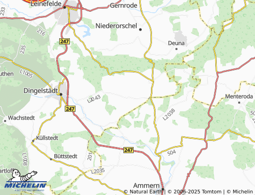 Carte MICHELIN Beberstedt - ViaMichelin