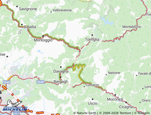 MICHELIN Scoffera map - ViaMichelin