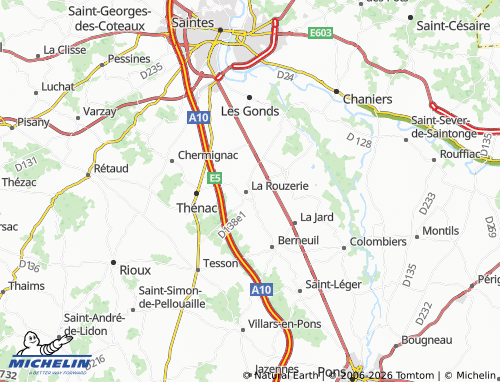Mapa MICHELIN Préguillac - ViaMichelin
