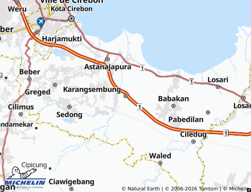 Carte MICHELIN Karangsembung - ViaMichelin
