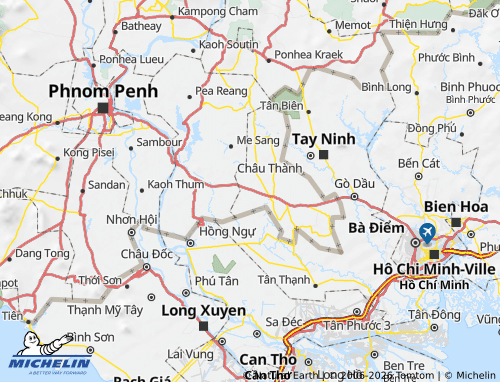 Kaart MICHELIN Svay Chrum - ViaMichelin