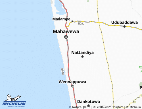 MICHELIN Horagolla North map - ViaMichelin