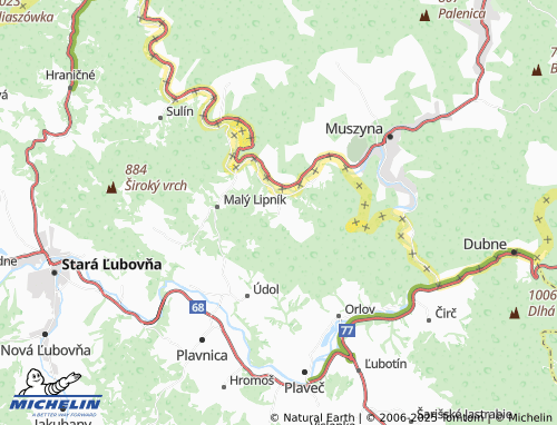MICHELIN Starina map - ViaMichelin
