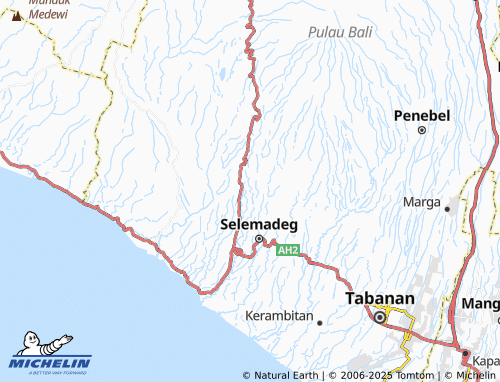 MICHELIN Tiying Gading map - ViaMichelin