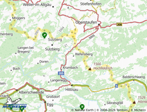 Mappa MICHELIN Riefensberg - ViaMichelin