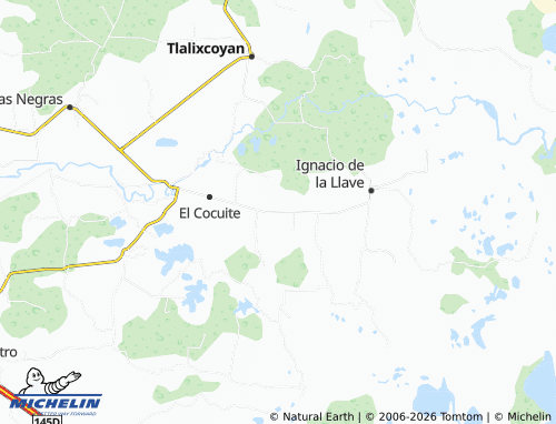 Mapa MICHELIN El Ojochal - ViaMichelin