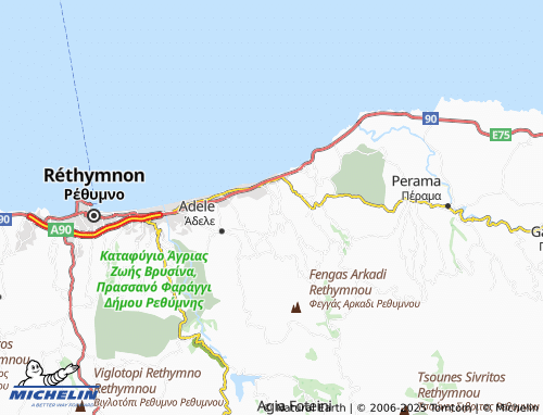 MICHELIN Pagkalochori map - ViaMichelin