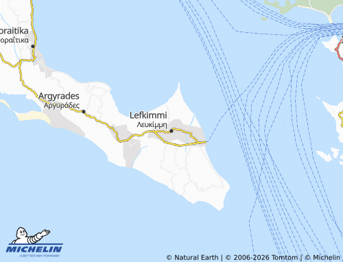 Mapa MICHELIN Lefkimmi - ViaMichelin
