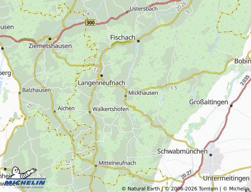 MICHELIN Mickhausen map - ViaMichelin