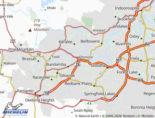MICHELIN Dinmore map - ViaMichelin