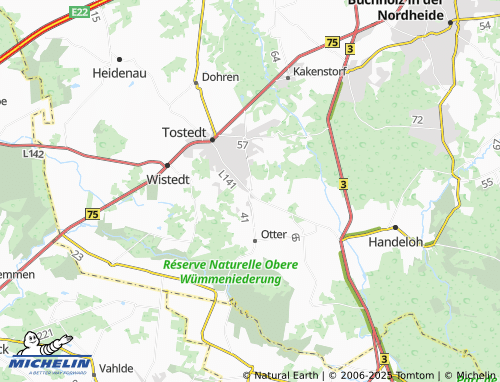 MICHELIN Knick map - ViaMichelin