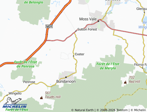 Mapa MICHELIN Exeter - ViaMichelin
