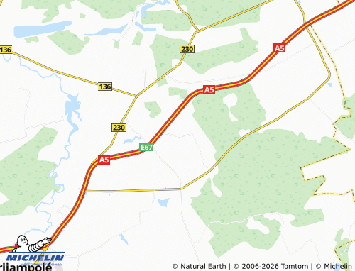Mapa MICHELIN Barštinė - ViaMichelin